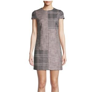 Alice and Olivia Copley Plaid Contrast Print Mini Dress Size 4